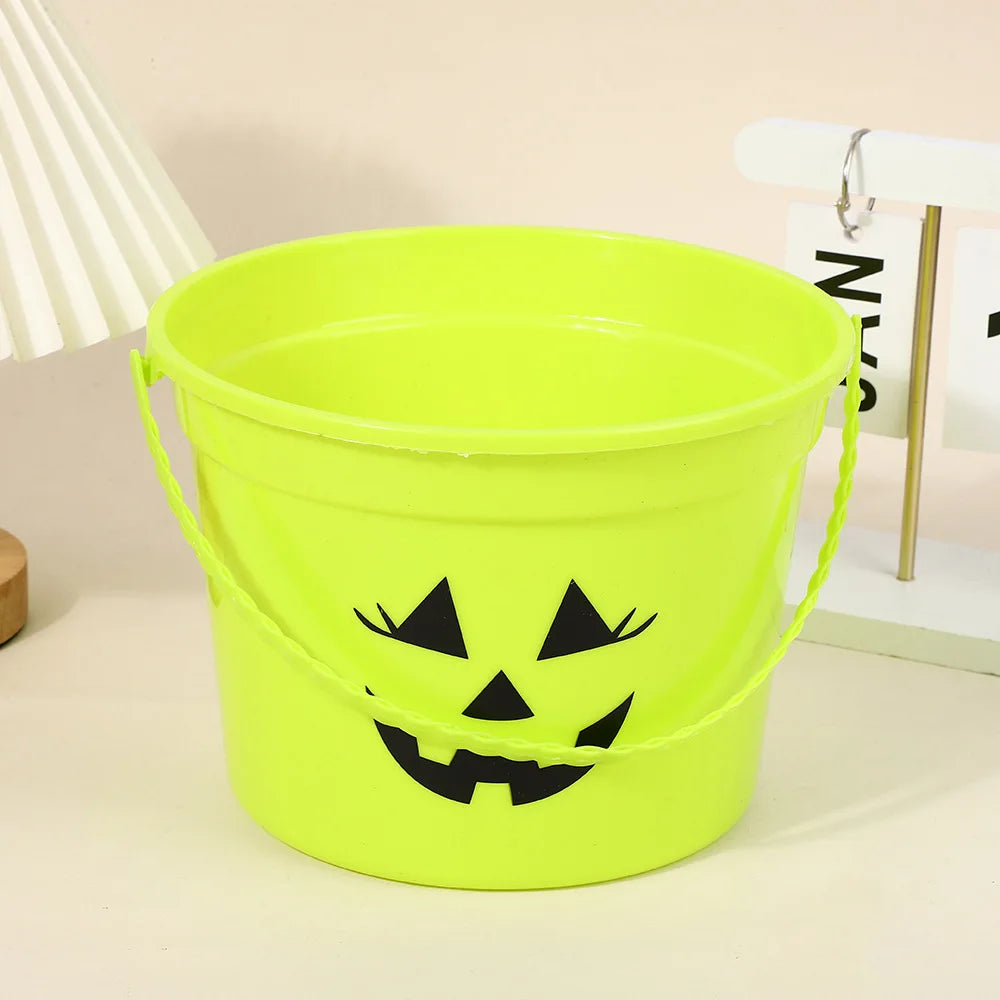 Pumpkin Bucket Trick Supports Party Supply Halloween Candy Container