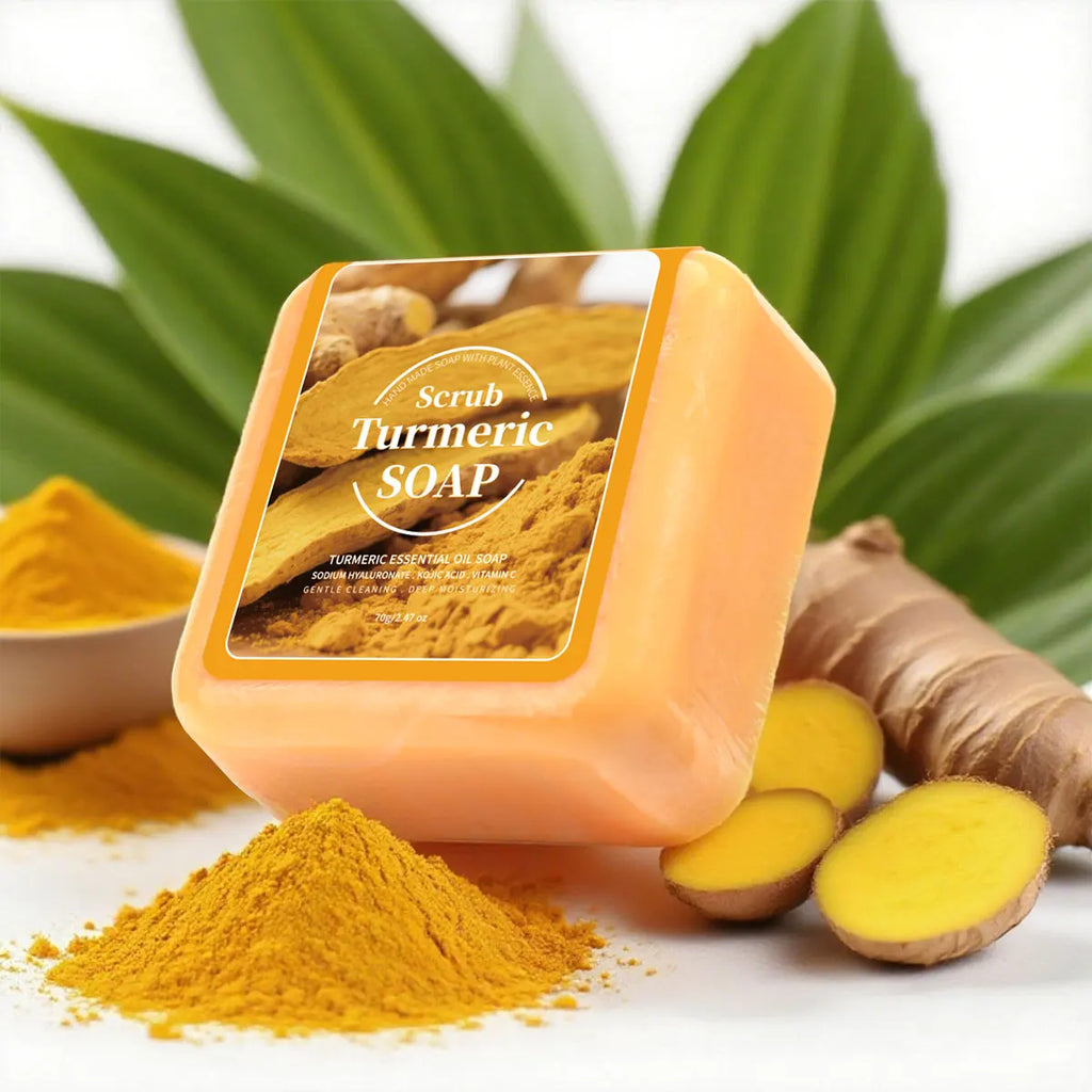 Turmeric Essential Oil Soap – Citric Acid & Vitamin C | 70g Bar