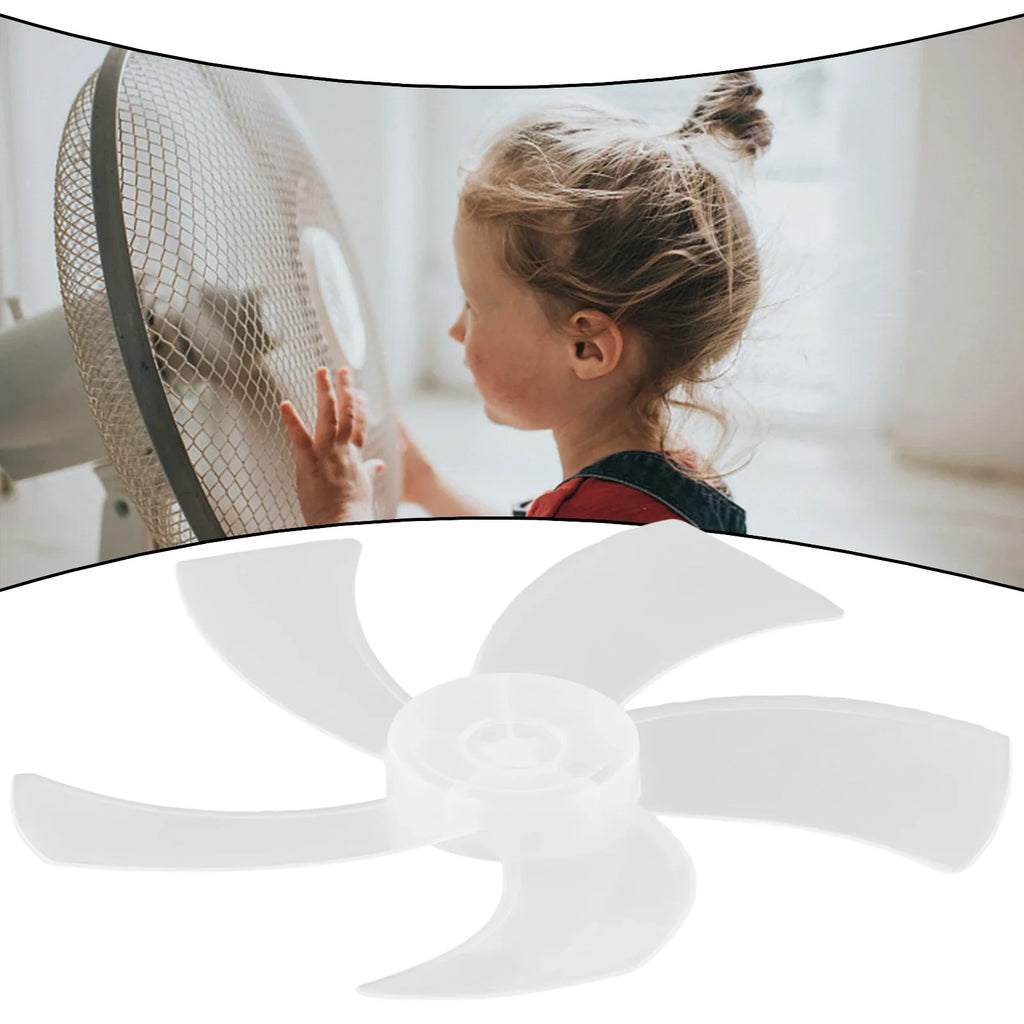 Household Plastic Fan Blade 5 Leaves Nut Cover Pedestal Impellor
