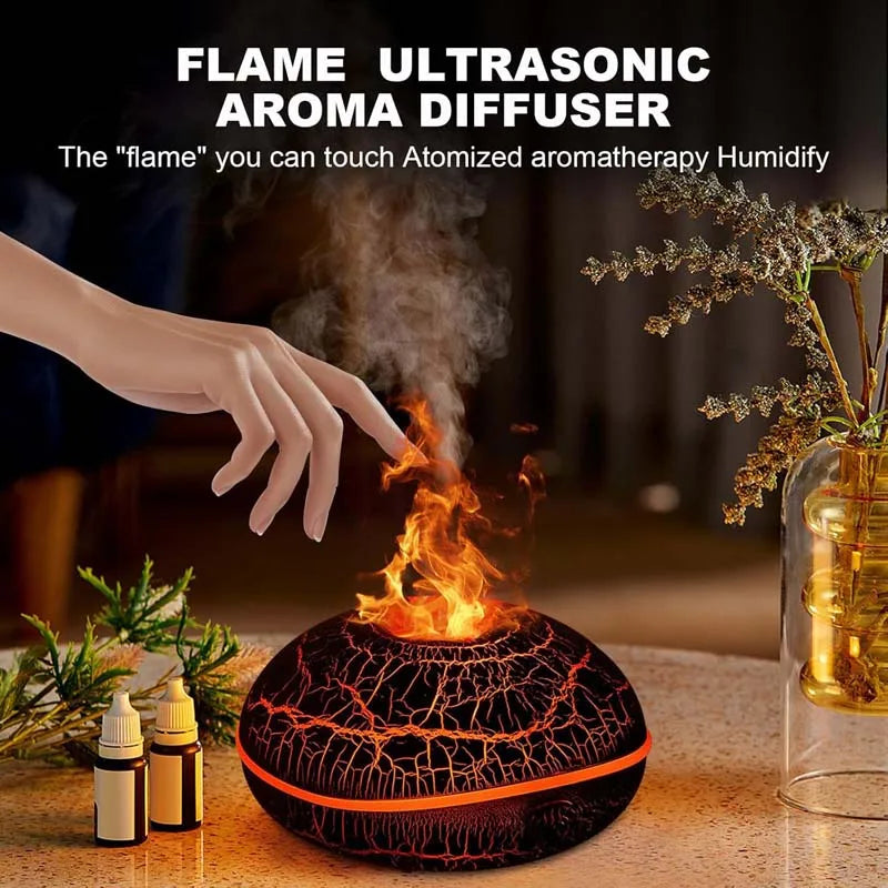 Volcano Ultrasonic Essential Oil Diffuser & Humidifier 200ml