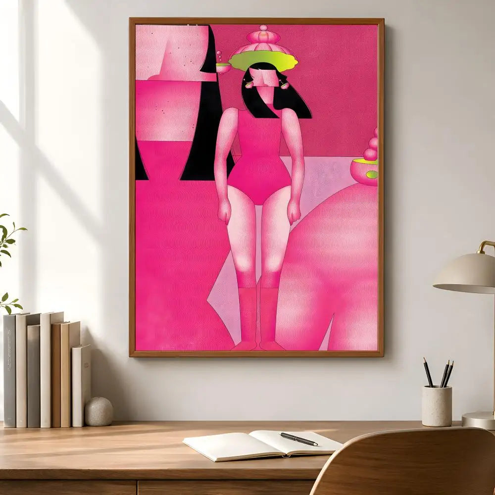 Peel & Stick PVC Wall Poster – Fashion Girl Illustration HD Art