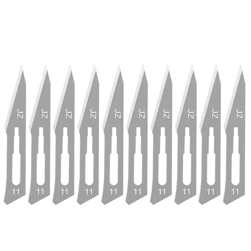 11 23 Carbon Steel Carving Metal Scalpel Blades Handle DIY Cutting