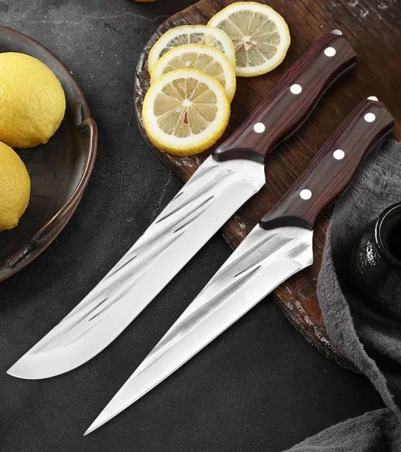 Forged Carbon Steel Boning Knife – Pro Butcher Kitchen Knife