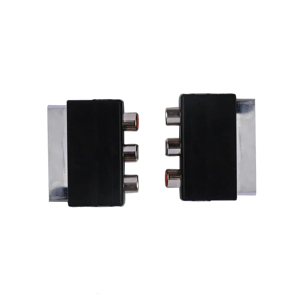 SCART Male to 3 RCA Female Adapter for TV DVD AV Converter
