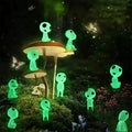 Cartoon Cute Hand Model Forest Alien PVC Green Light Blue Luminous