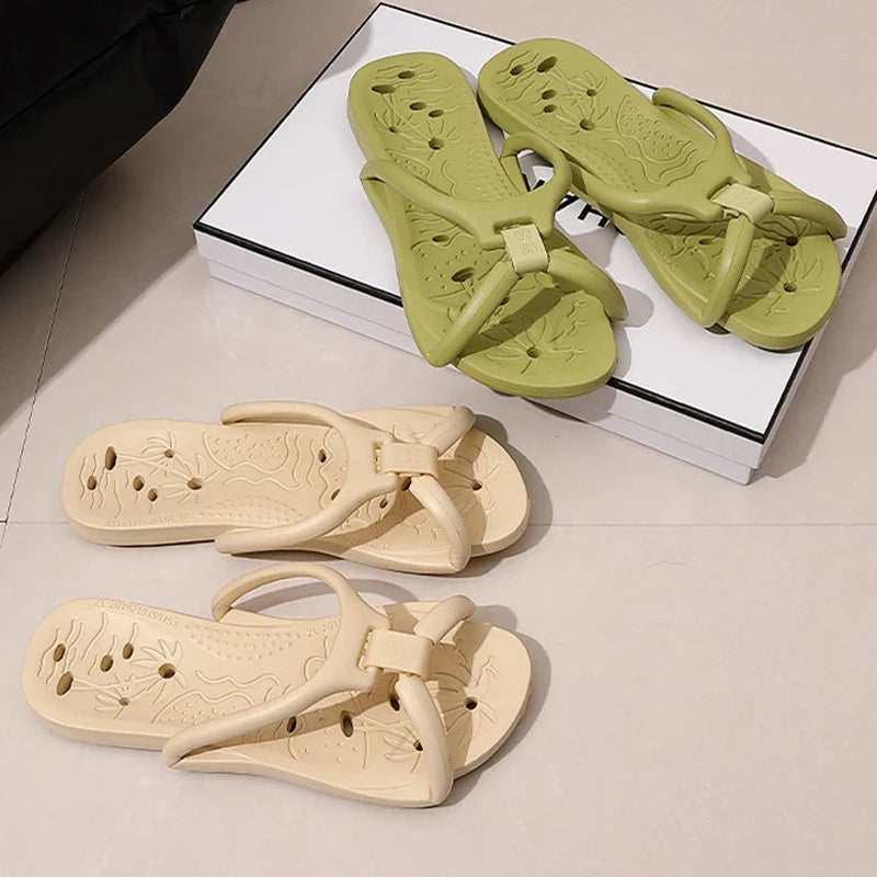 JPNTKY Men's Foldable Travel Slippers – Lightweight EVA Slides