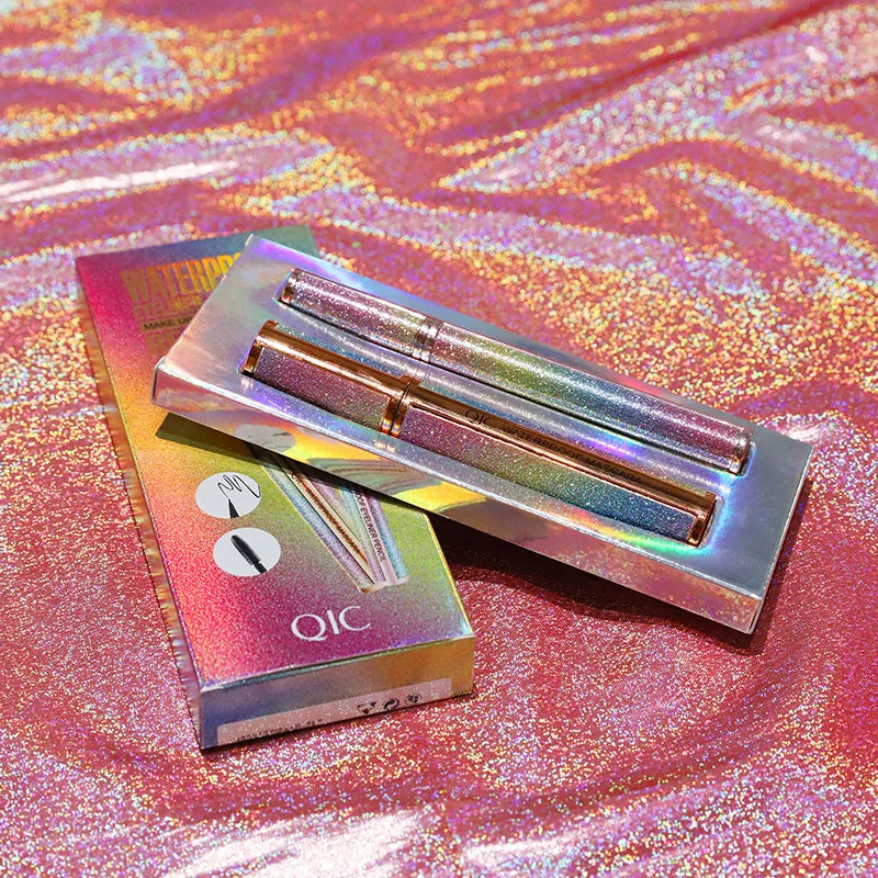 QIC 5D Fiber Mascara & Liquid Eyeliner Set – Waterproof