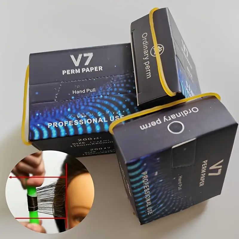 Hair Perm End Papers 200pcs – Disposable Curling Papers