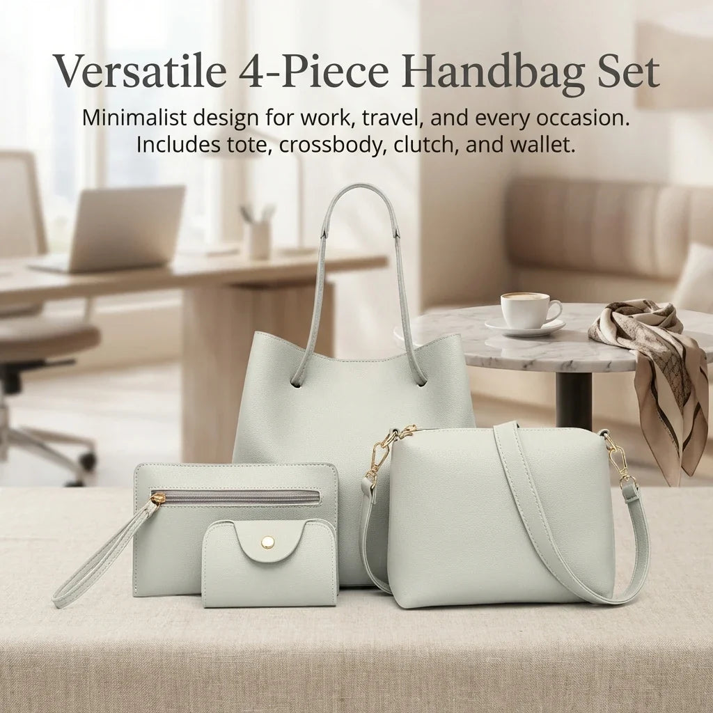 Mother Daughter Matching Bag Set 4-Piece Crossbody Tote