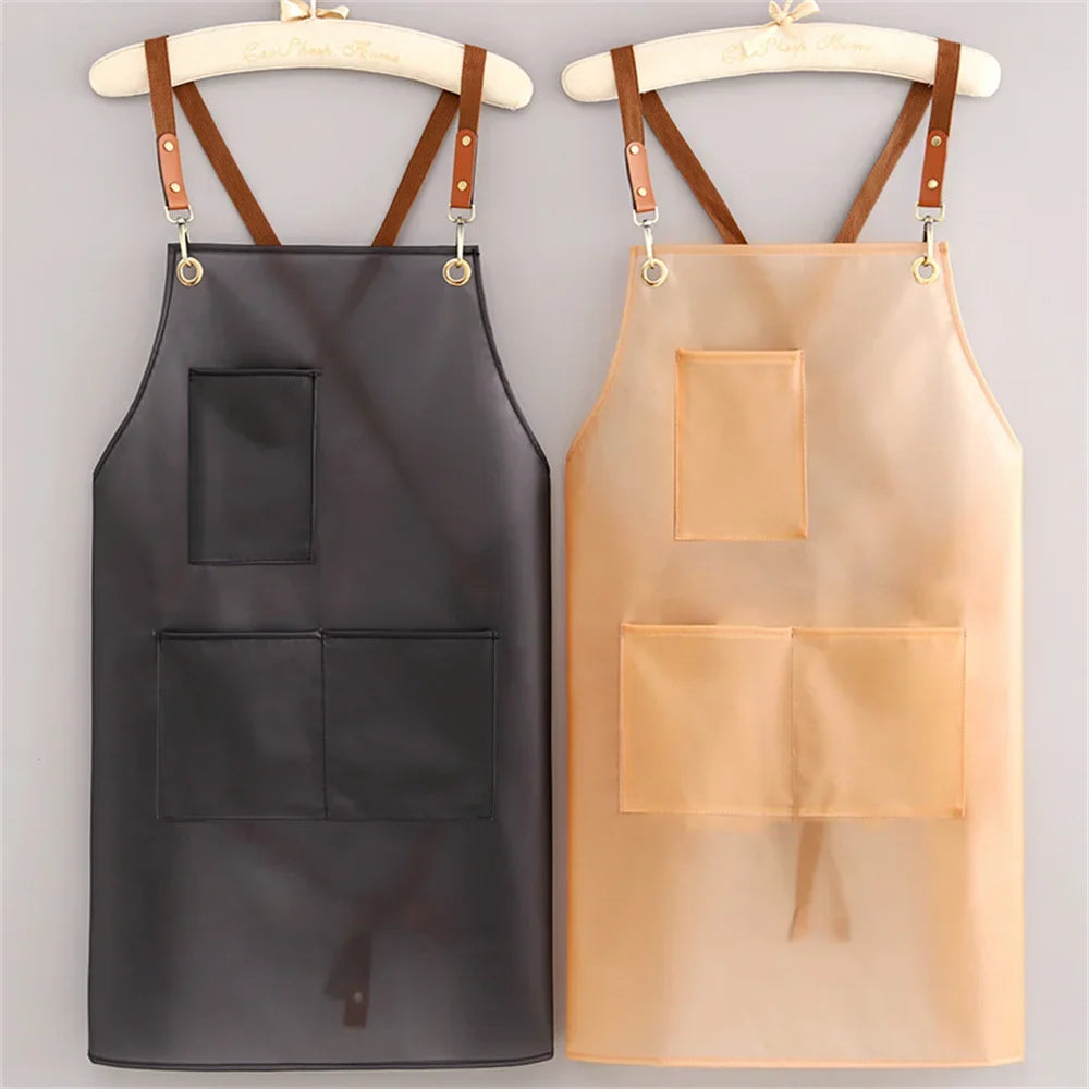 Apron Waterproof Oil-proof Strap Fashionable Korean-style Overalls