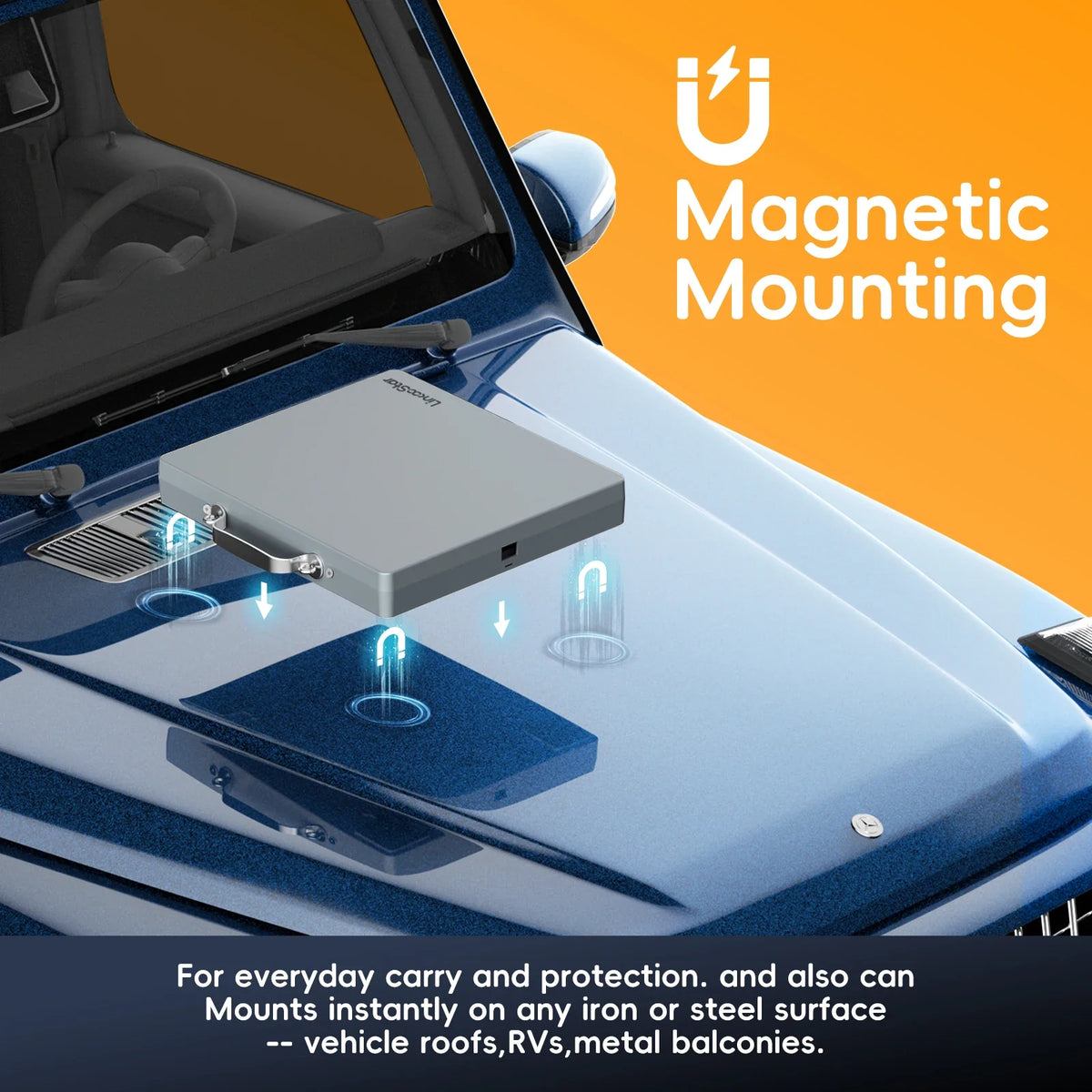 Starlink Mini Hard Case – Anti-Hail Cover & Suction Mounts