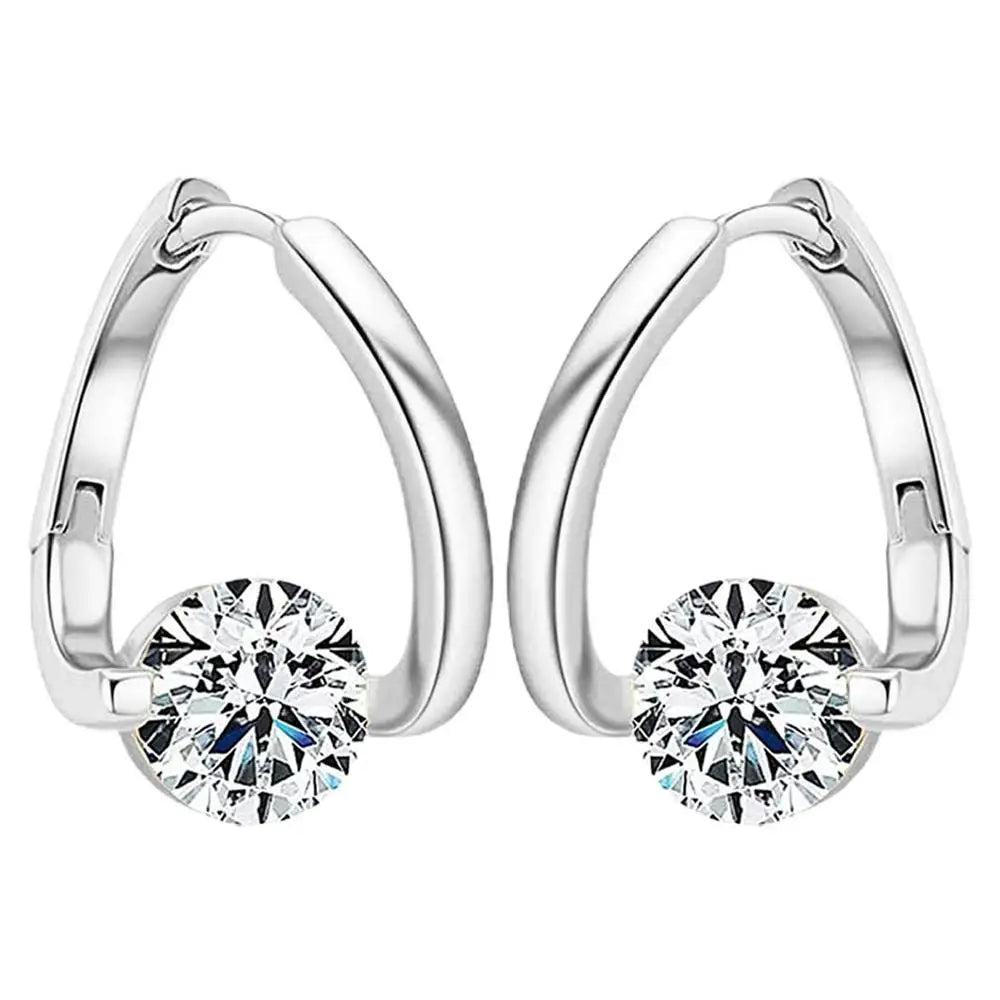 Germanium Magnetic Hoop Earrings – Silver & Gold Gift Jewelry