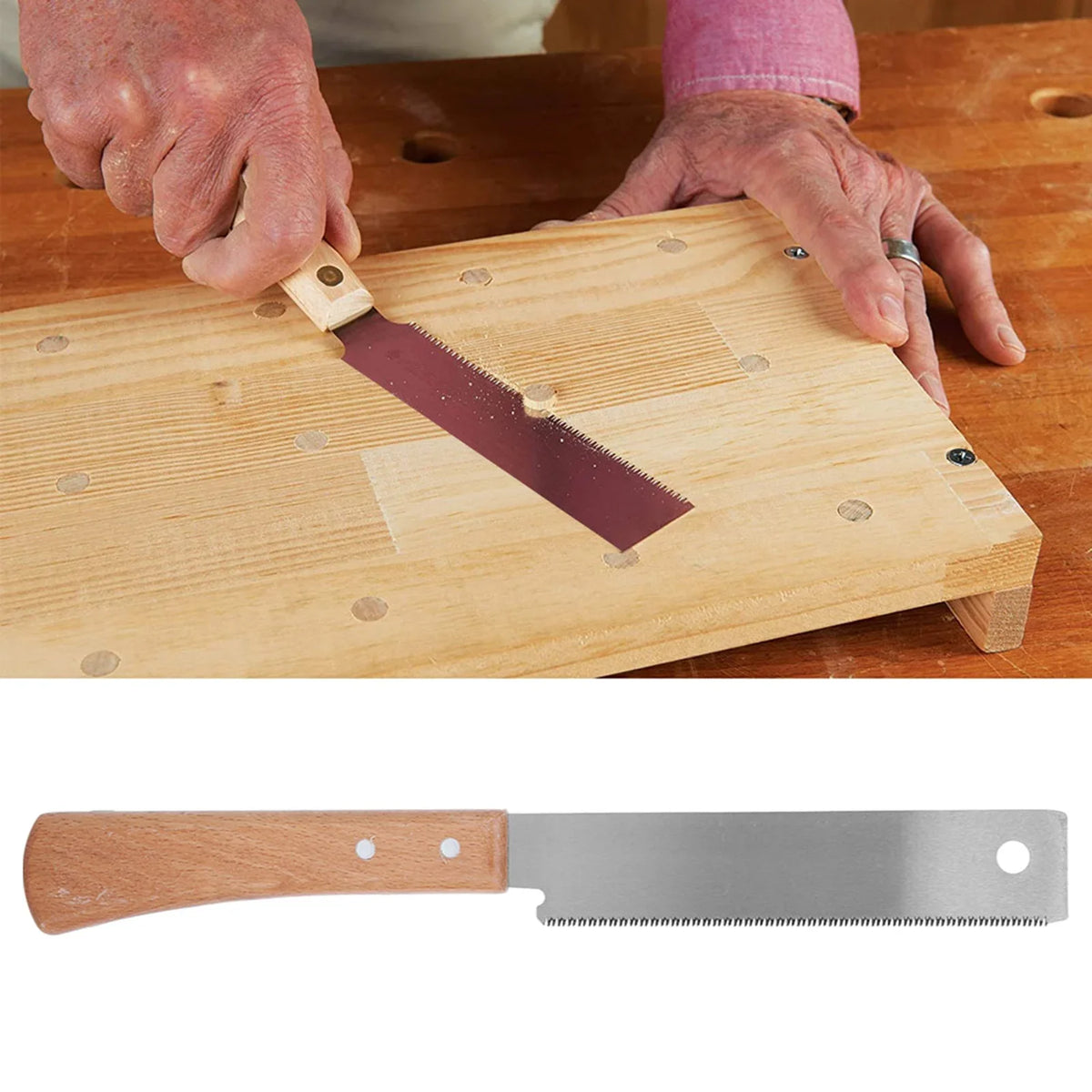 Japanese 12" Flush Cut Hand Saw | Woodworking Trim Saw