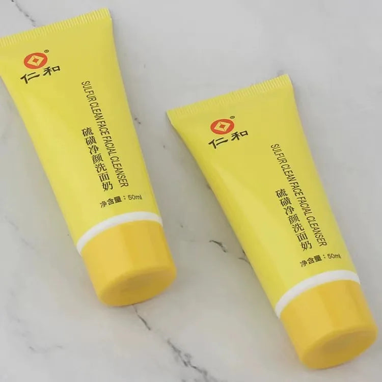 50ml Sulfur Facial Cleanser – Deep Cleansing All Skin Types