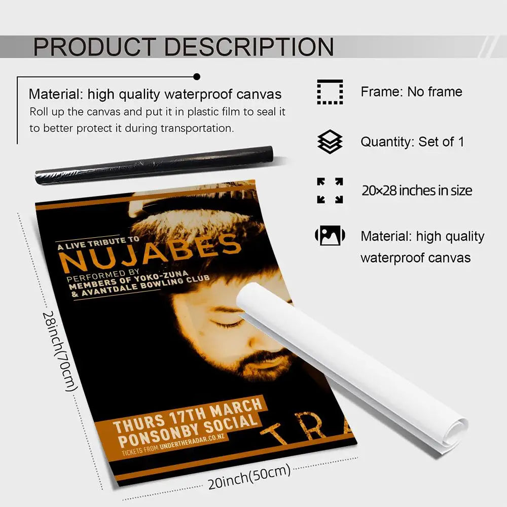Nujabes Album Canvas Wall Art – Vintage Abstract Poster Print