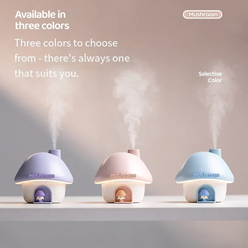 Mushroom House Mini Humidifier & Aroma Diffuser 300ml
