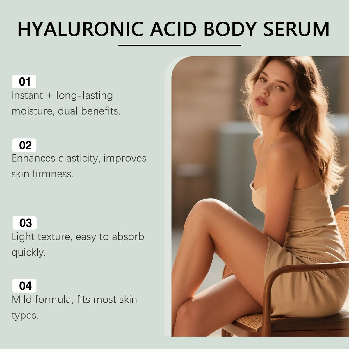 Eelhoe Hyaluronic Acid Body Serum – Firming & Moisturizing 386ml