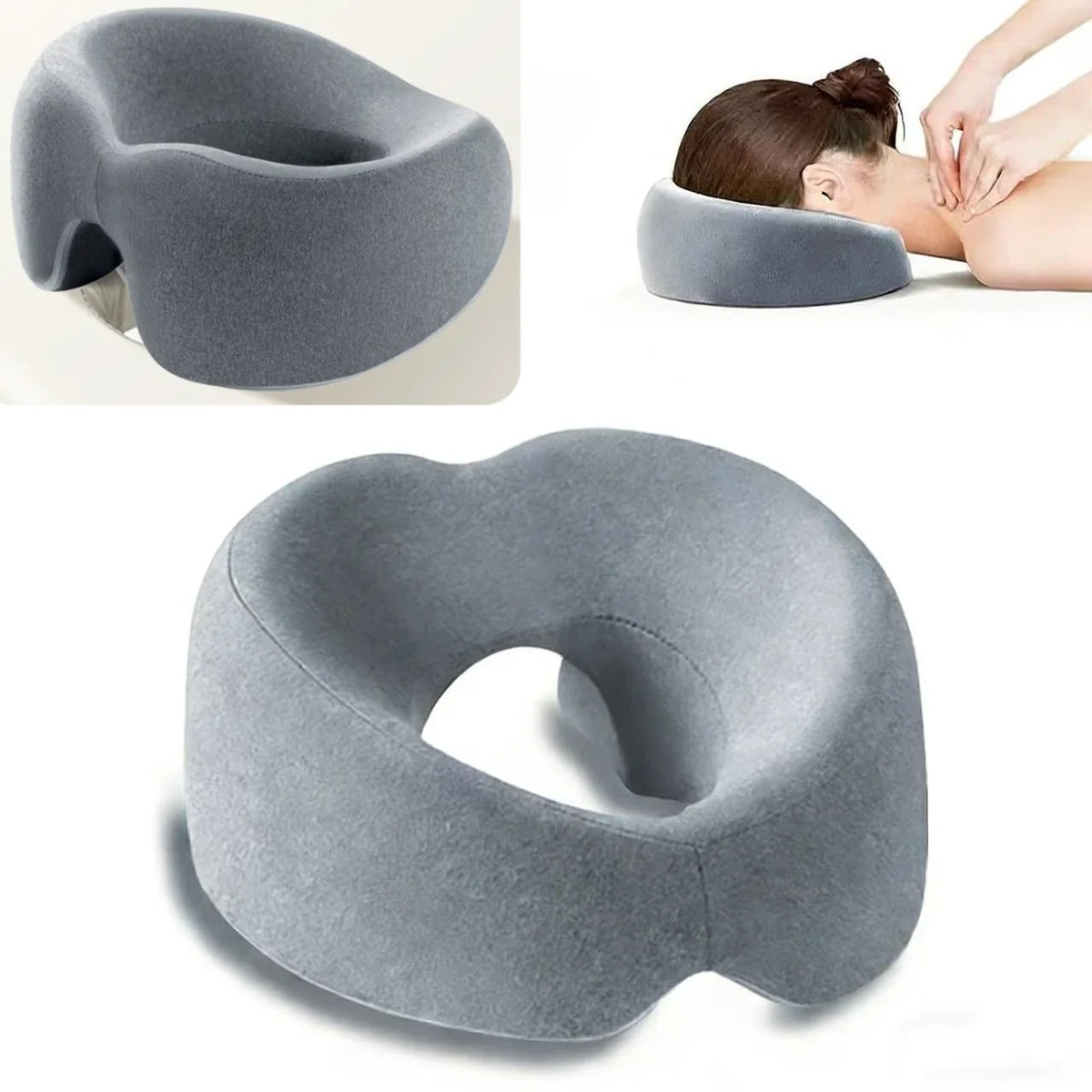 Memory Foam Face-Down Pillow | Ergonomic Prone Headrest
