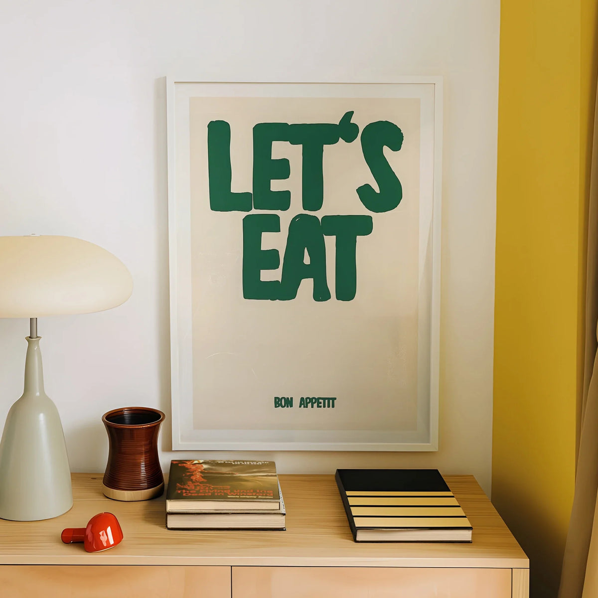 Let's Eat Kitchen Canvas Wall Art Print | Home Decor