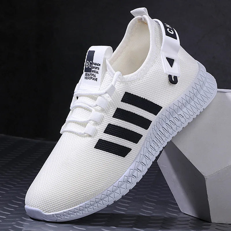 Men's Lightweight Breathable Mesh Casual Sneakers Lace-Up