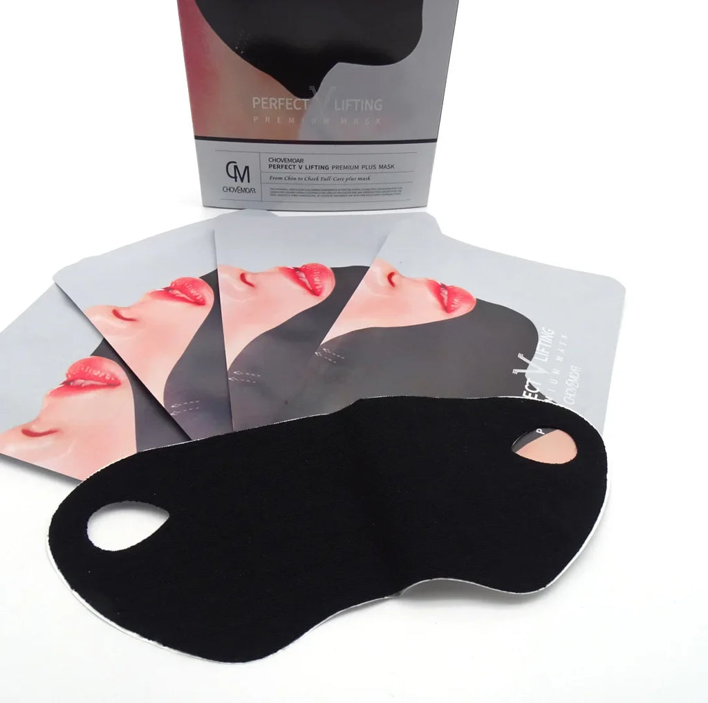 V-Shape Hydrogel Face Lifting Mask – 5pcs Chin & Jaw