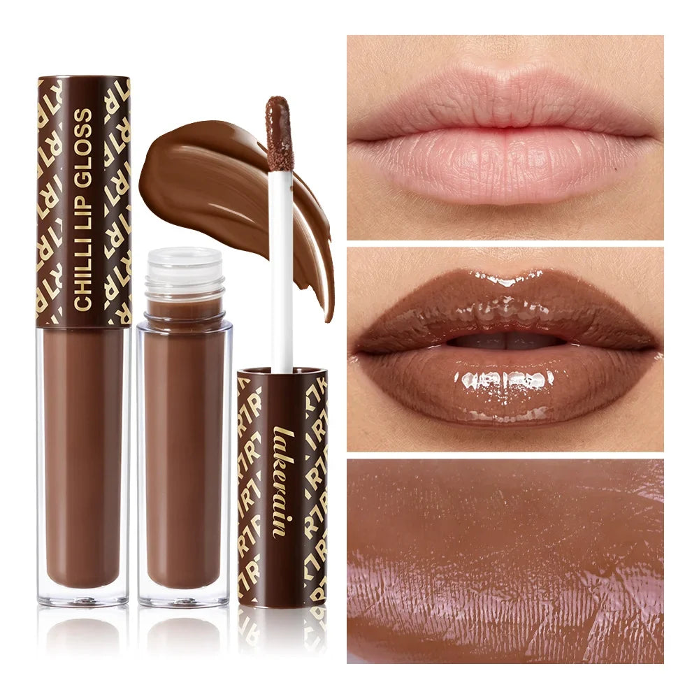 Chocolate Chilli Lip Gloss – Plumping Mirror Finish Gloss