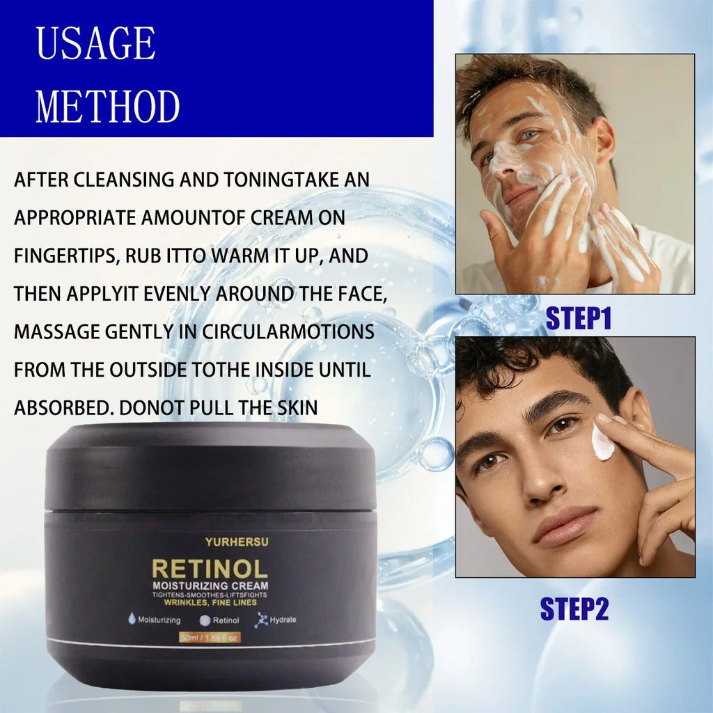 YURHERSU Retinol Face Cream for Men – Firms Skin 50ml