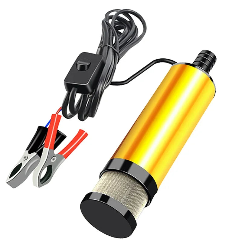 Car Electric Oil Pump DC 12V Auto Pumping Diesel Water Submersible
