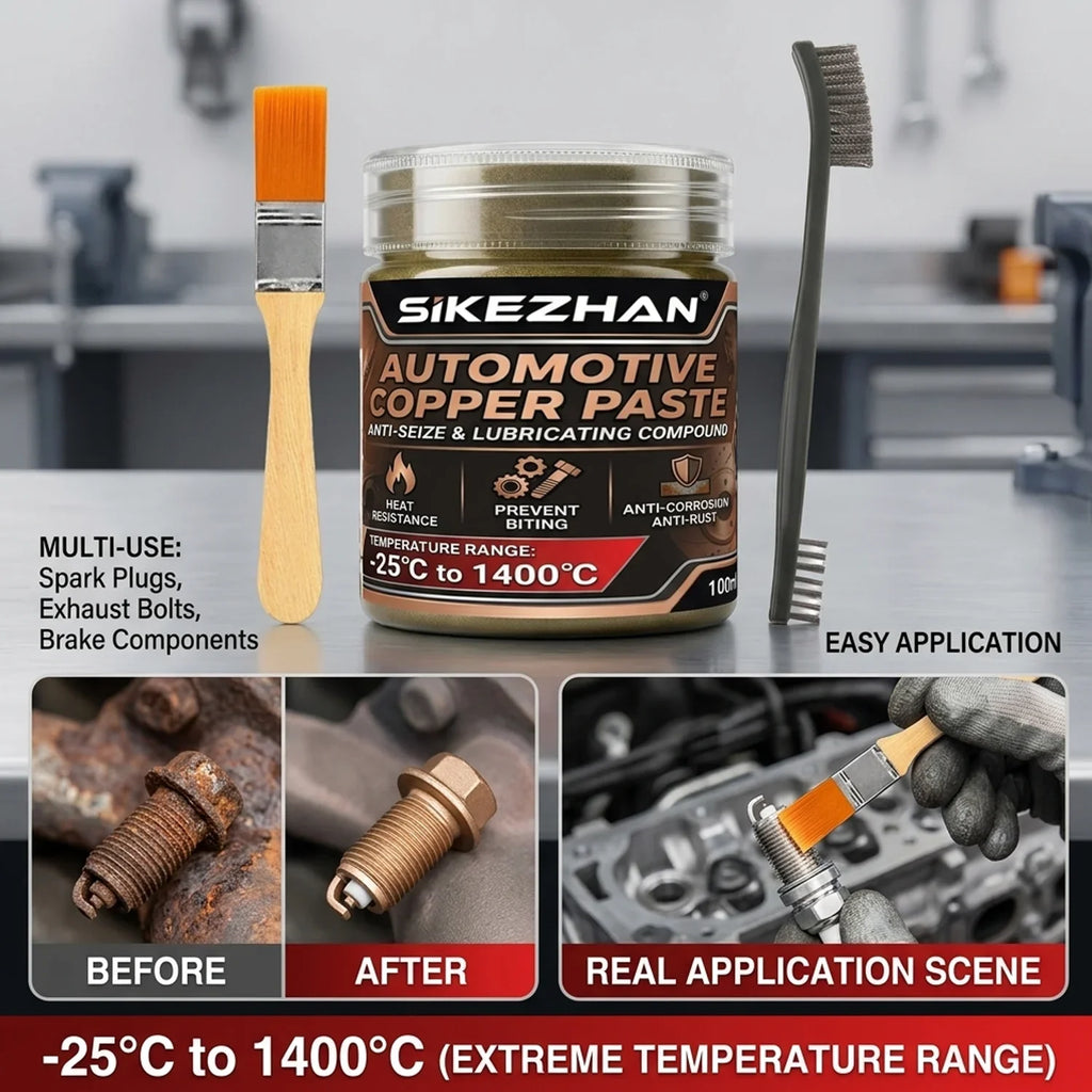 1400°C Copper Anti-Seize Grease Kit – Brakes, Exhaust & Bolts