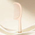 Luxury Beige Handle Comb – Ergonomic Gold Capped Salon Comb