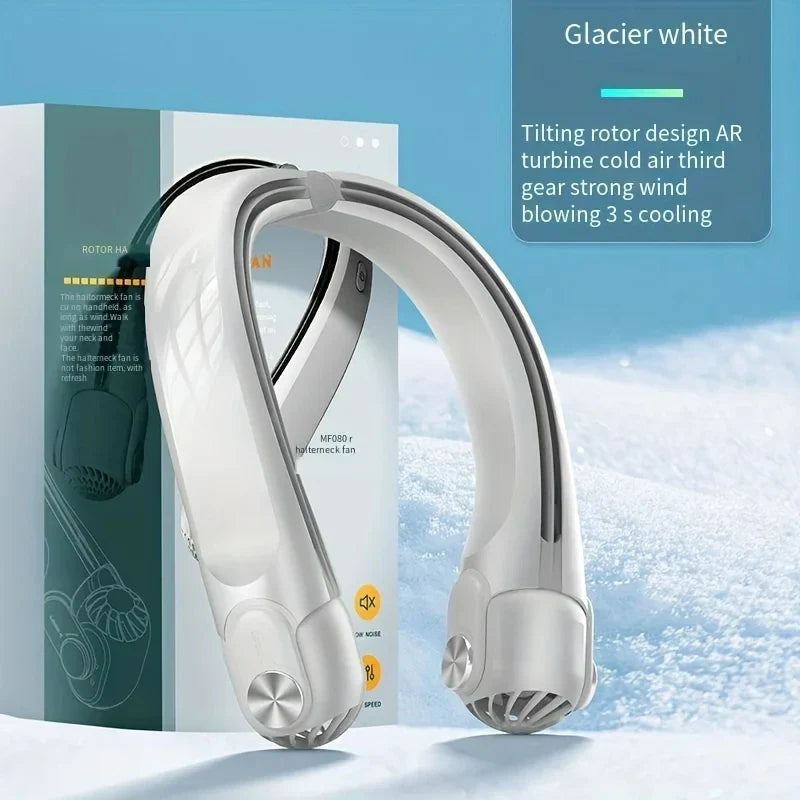 URGGU Bladeless Neck Fan USB Rechargeable – Outdoor Cooling