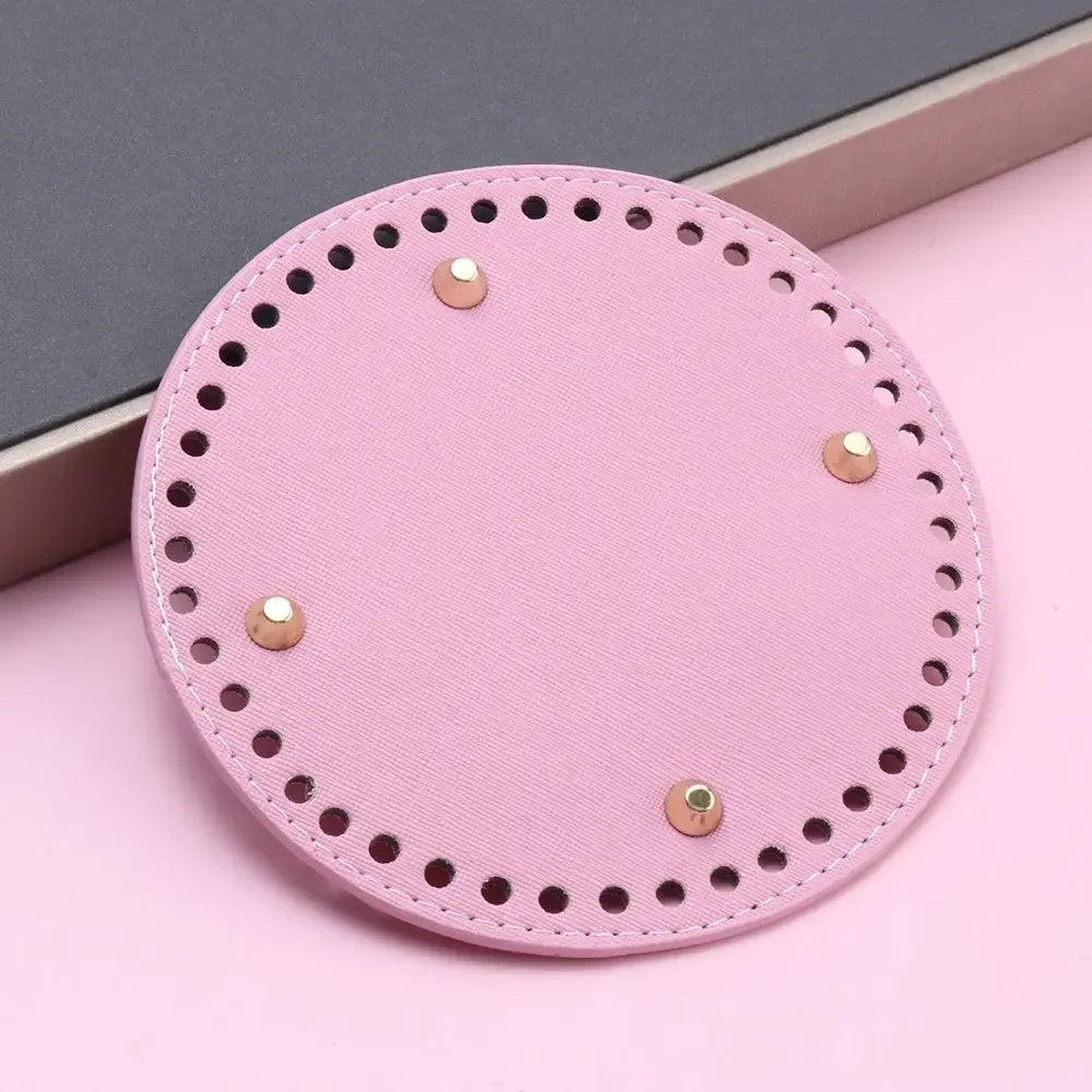 Material Crochet Bag 52 Holes DIY Accessories Knitted PU Leather Long