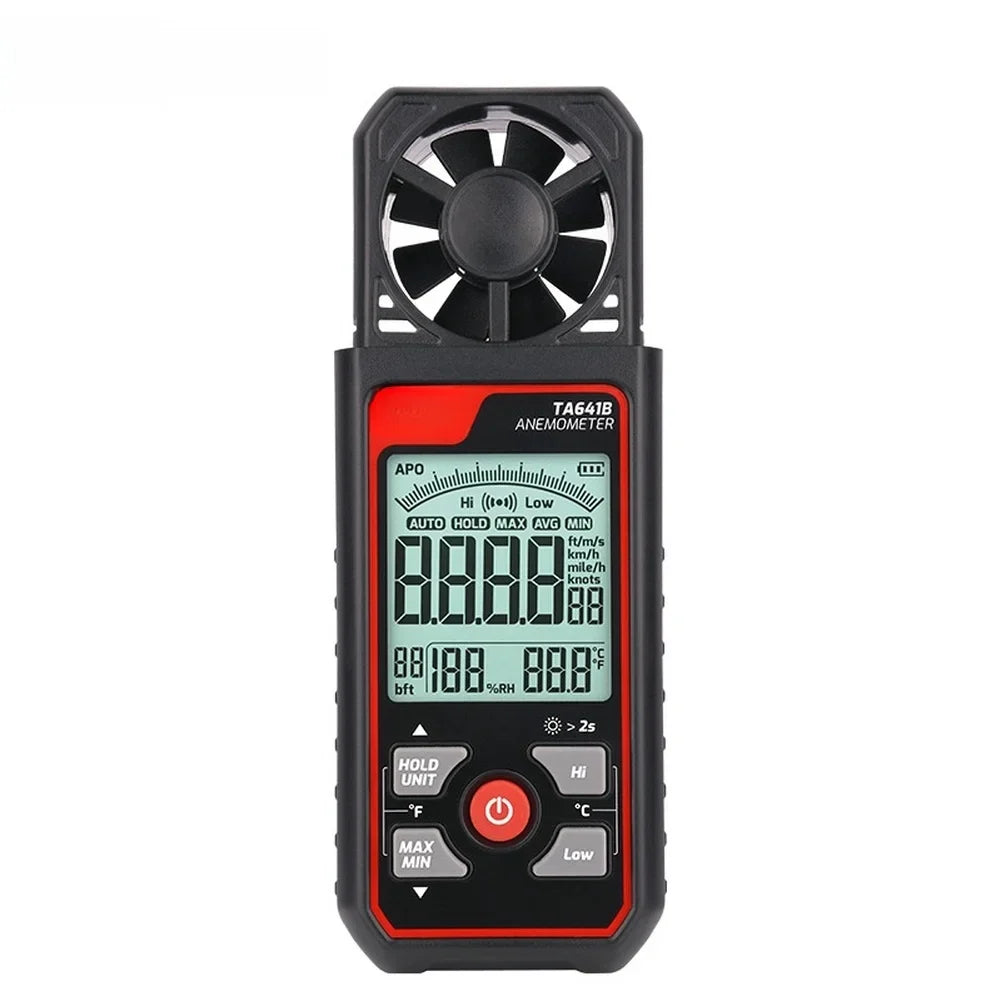 TA641B Portable Anemometer – Wind Speed & Airflow Meter