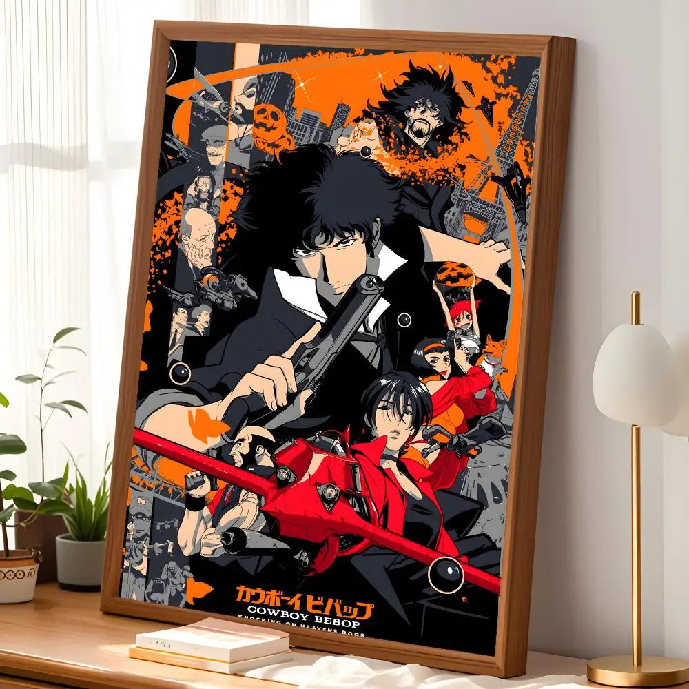 Cowboy Bebop Anime Wall Poster – Self-Stick Waterproof HD Print