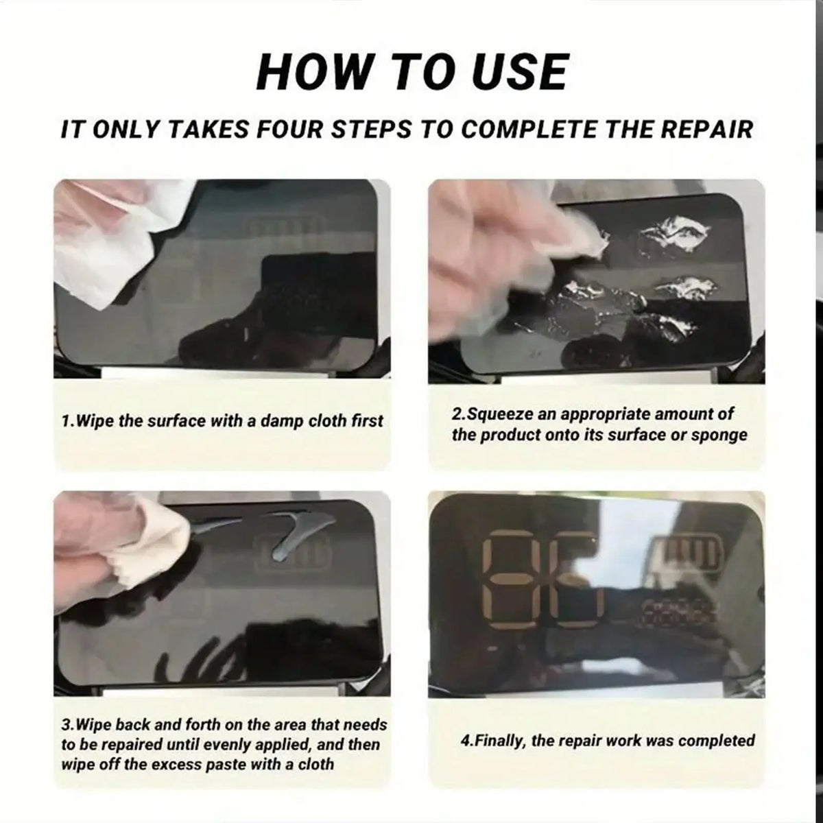 Car Interior Scratch Remover & Polish Wax 50g | Dashboard Care