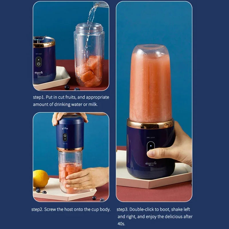 Portable USB Electric Juicer Cup | Personal Smoothie Blender