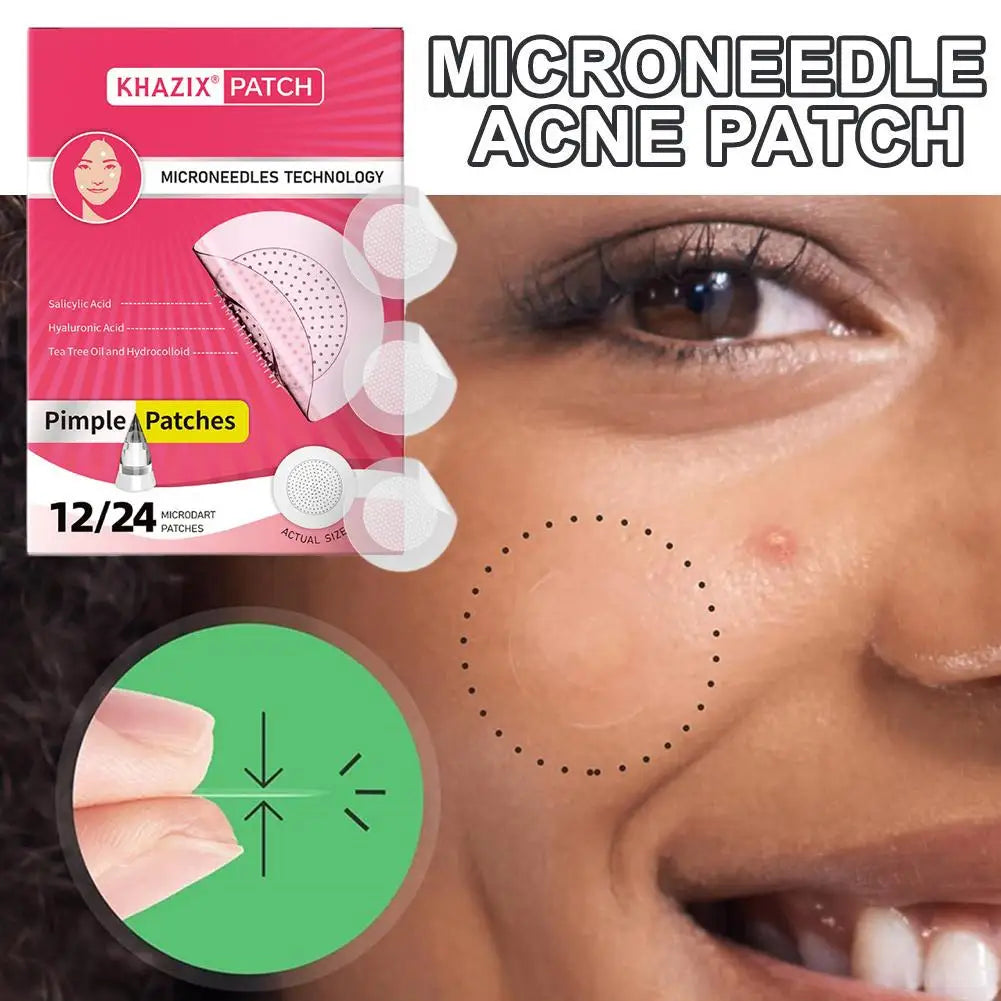 Microneedle Hydrocolloid Acne Patches – Invisible Overnight Spot