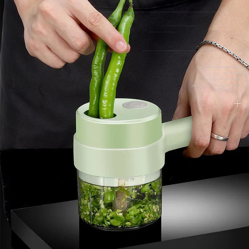BALASHOV 4-in-1 Electric Food Chopper – Garlic Slicer & Grinder