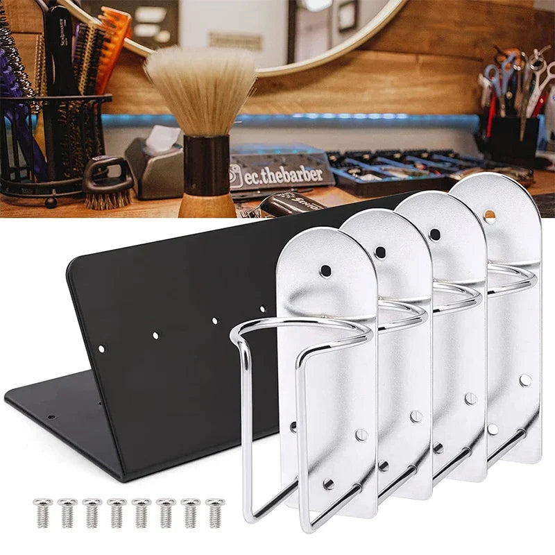 Stainless Steel Barber Clipper Holder & Trimmer Station Rack