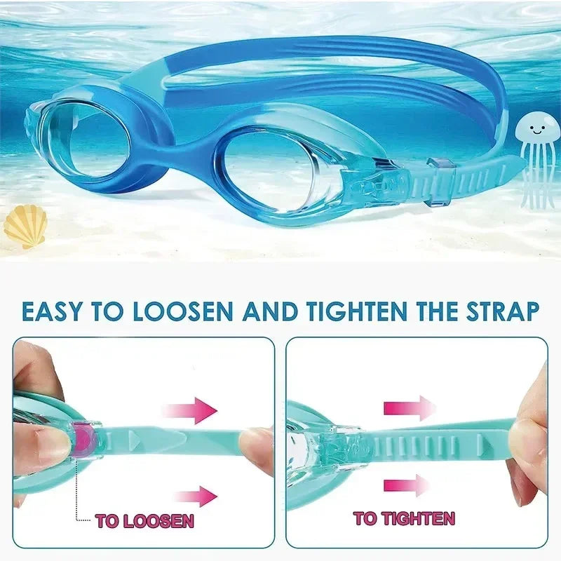 Swimming Goggles Kids Waterproof Anti Fog UV Children Professional