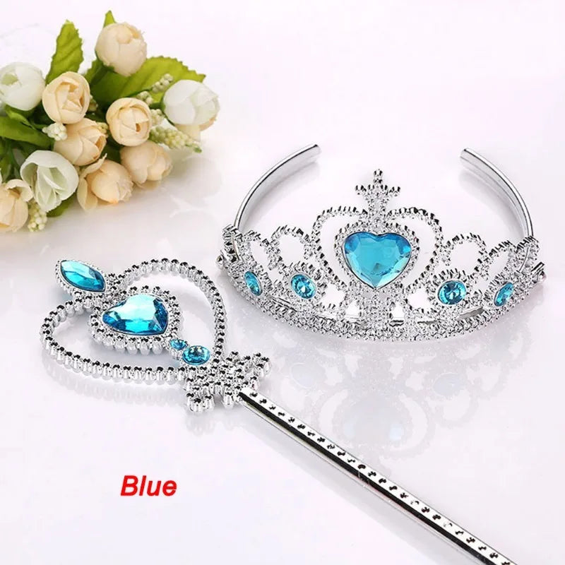 Sweet Princess Tiara Crown Headband Girls Rapunzel Elsa Cosplay Hair