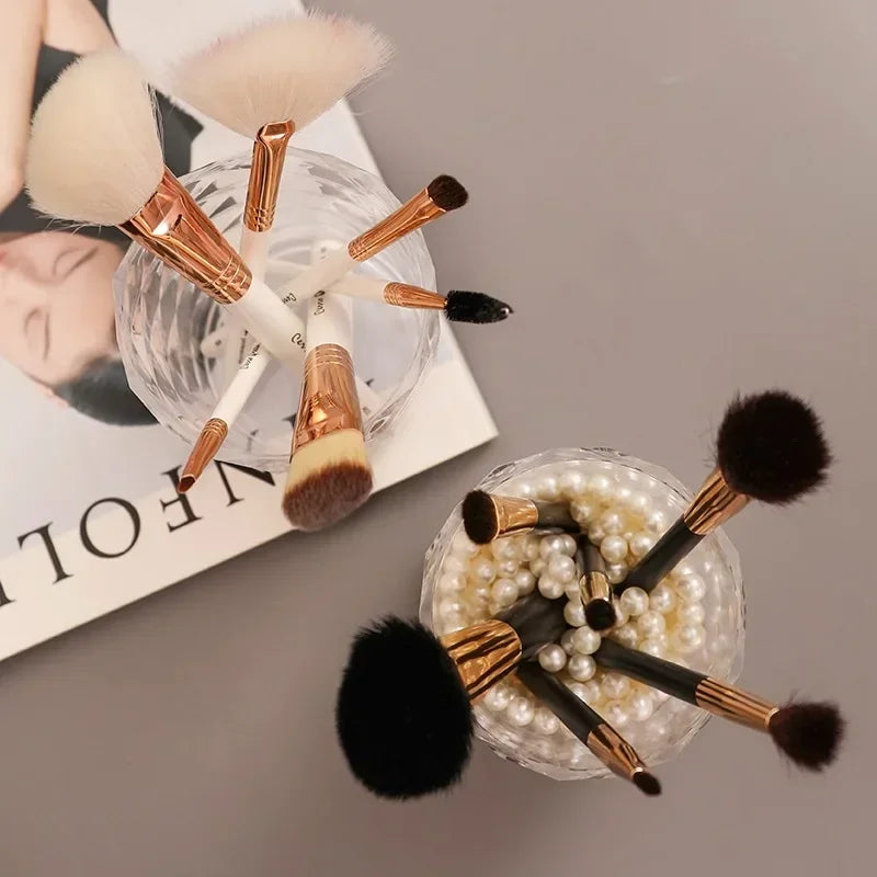 Acrylic Makeup Brush Holder & Desktop Cosmetic Storage Box