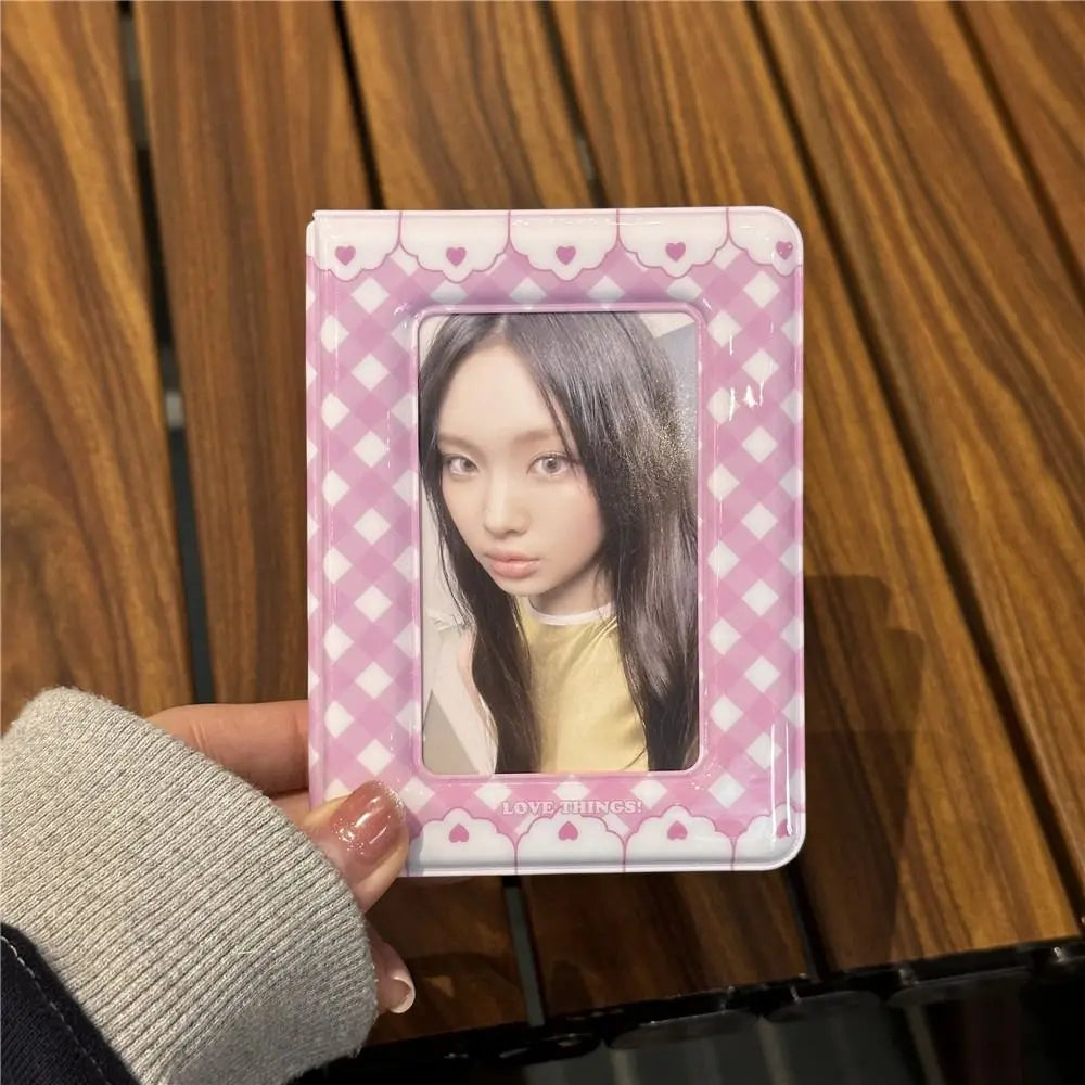 Mini Kpop Photo Card Binder Album – 20 Pockets, 3 Inch