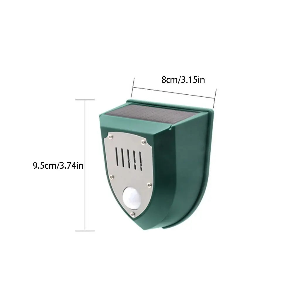 Solar Motion Sensor Animal Repeller & Outdoor Security Alarm