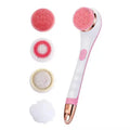 Electric Silicone Body Brush – Long Handle Bath & Massage Scrubber