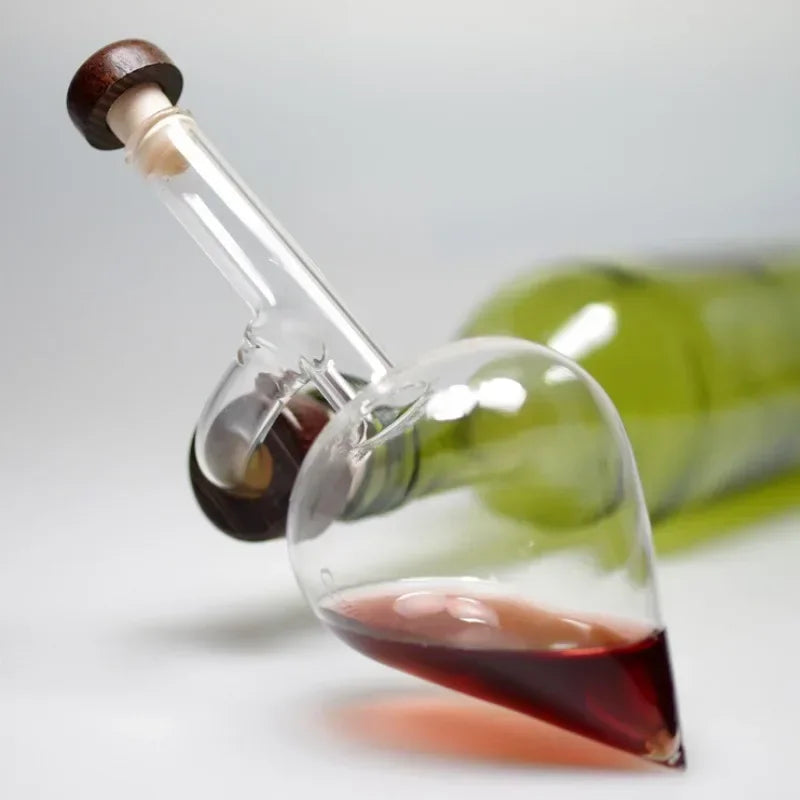 Round Peach Shaped Transparent Red Wine Aerator Quick Pour Spout