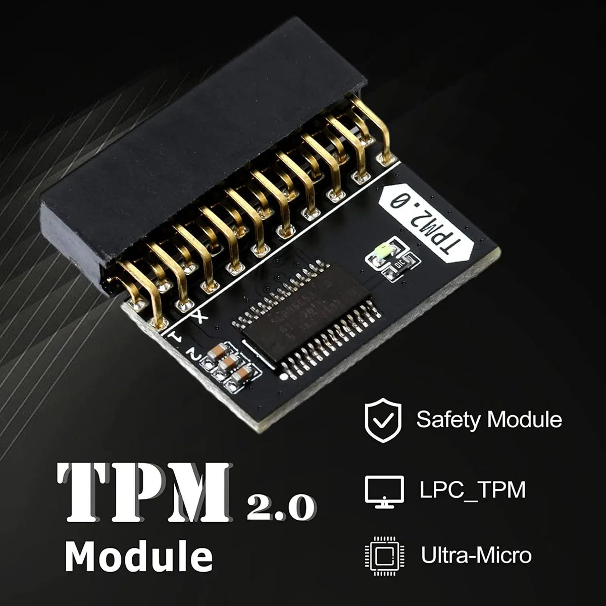 20Pin TPM 2 0 Encryption Security Module PCB Material Win11 Gigabyte