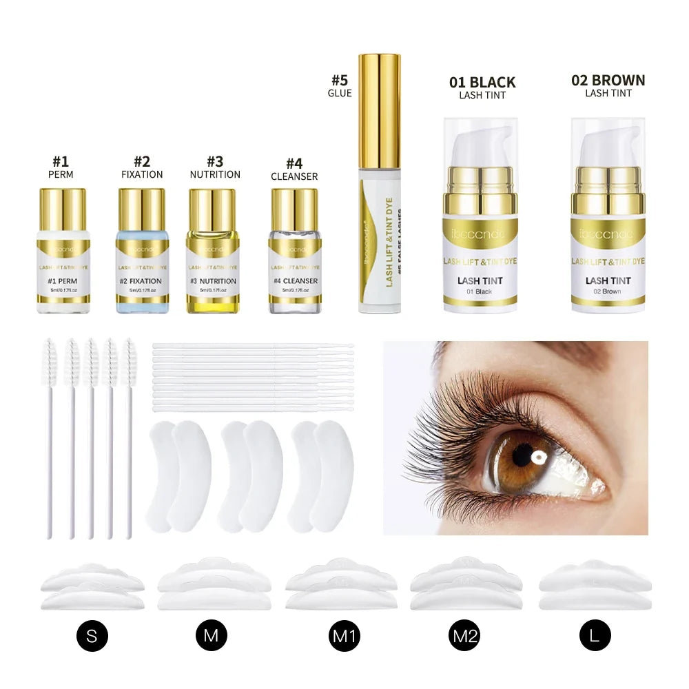 Brow Lamination & Lash Lift Tint Kit – Semi-Permanent Pro Set