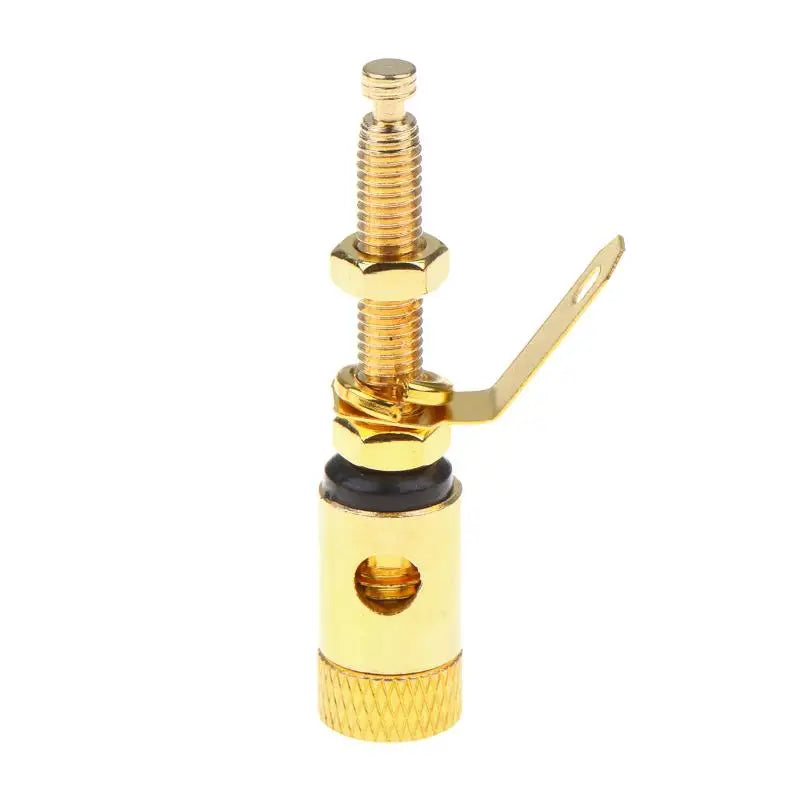 Gold Plated Amplifier Speaker Terminal Binding Posts Push DIY