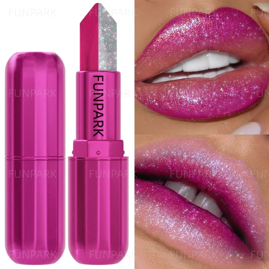 FUNPARK Glitter Two-Tone Matte Lipstick | High Pigment Lip Glaze